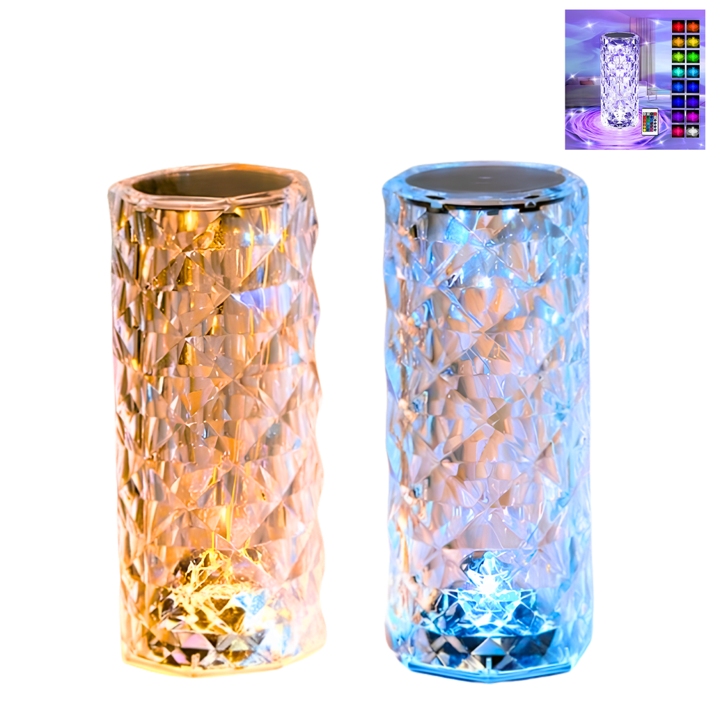 16 Color Crystal Diamond Table Lamp With Remote Control