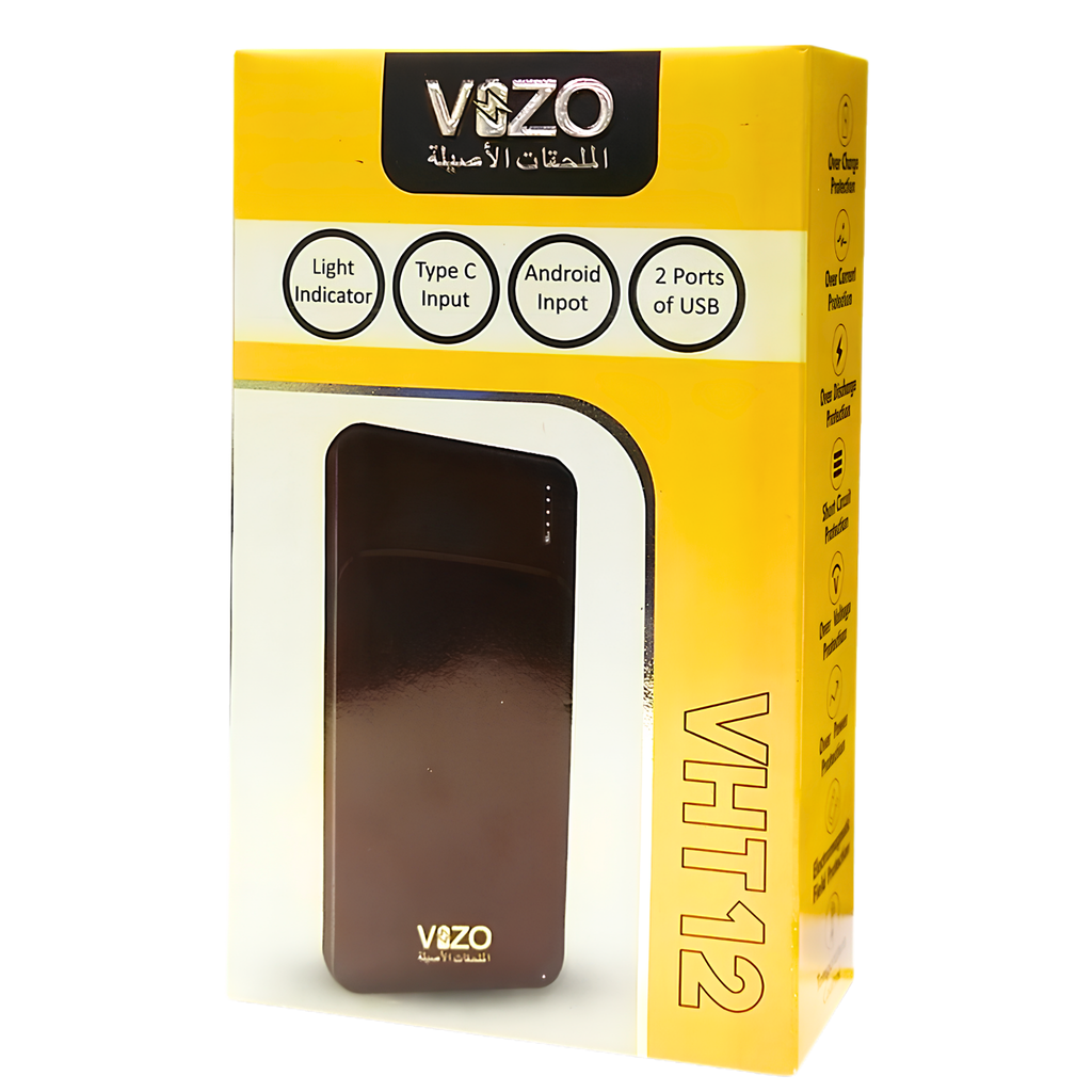 Vizo VHT-12 10,000mAh Power Bank | Portable Fast Charger for Android