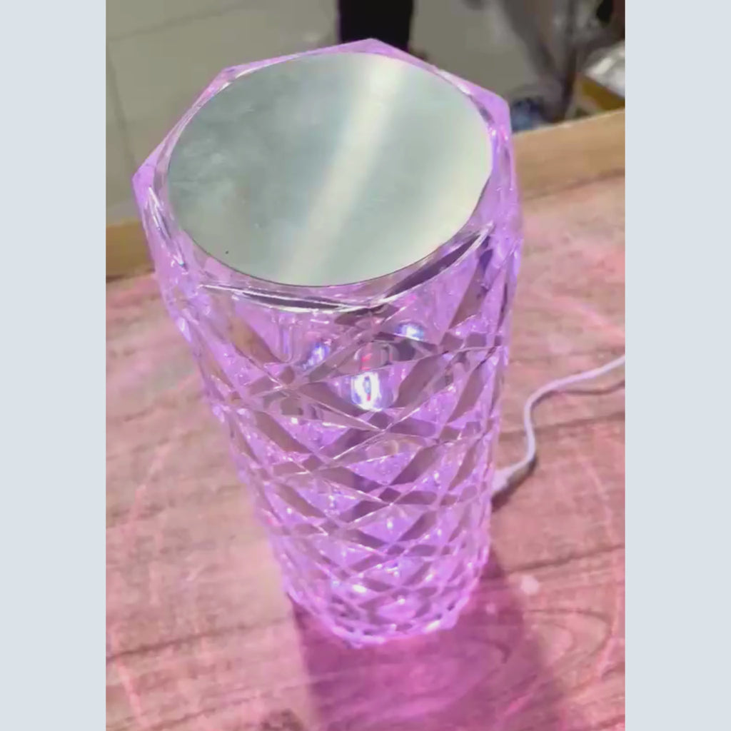 16 Color Crystal Diamond Table Lamp With Remote Control